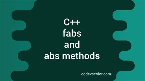 c++ abs|c++ fabsf.